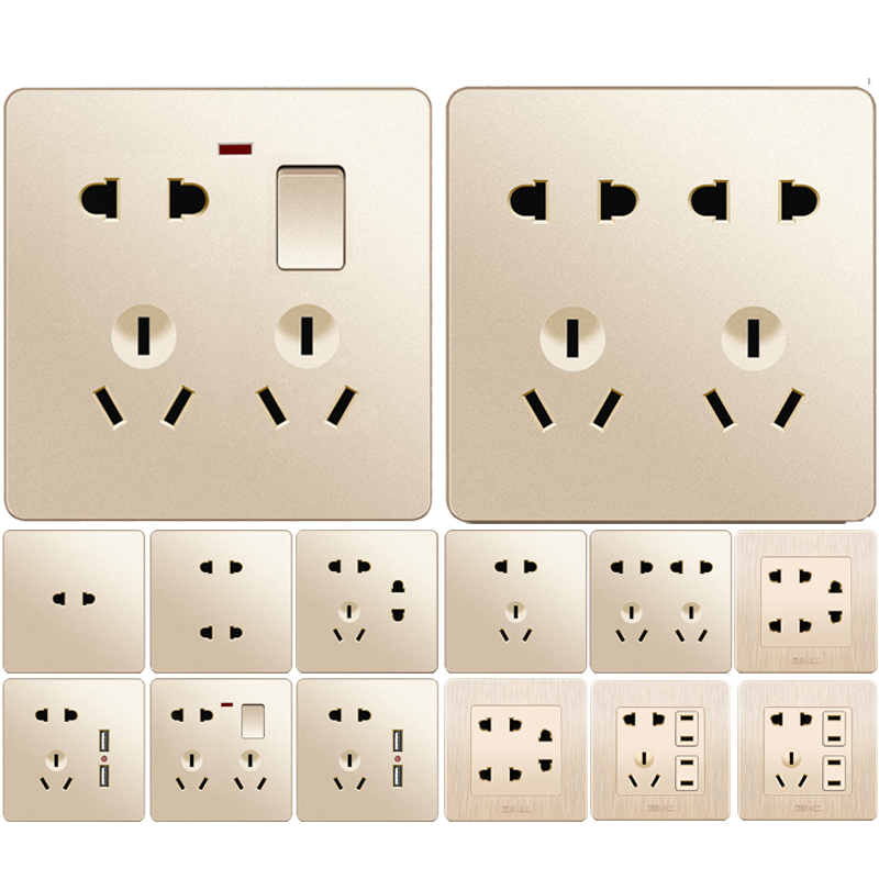86型開關插座暗裝墻壁多孔面板選購與使用指南